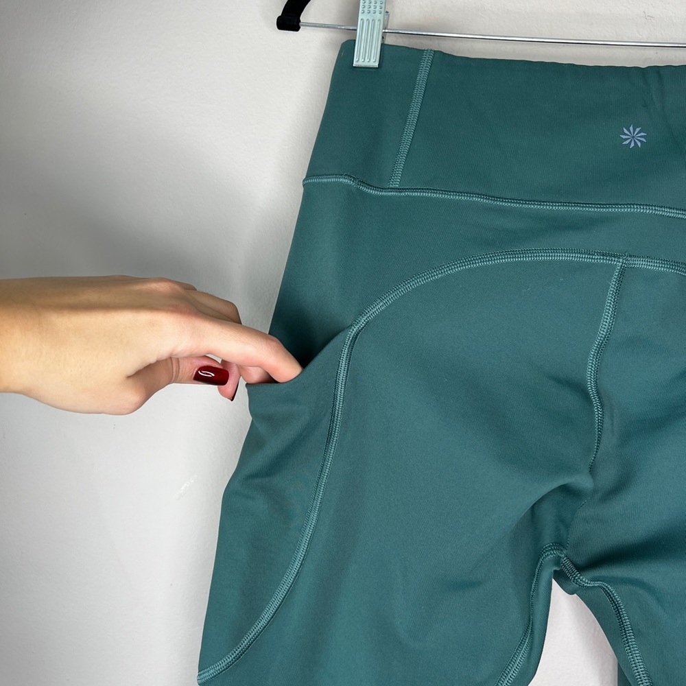 Athleta Up For Anything All In 7/8 Tight with pockets Green S - Picture 9 of 12